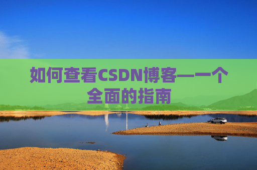 如何查看CSDN博客—一个全面的指南